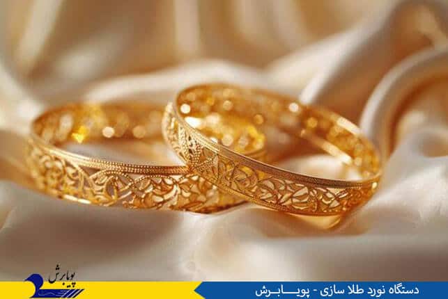 دستگاه نورد طلا سازی
