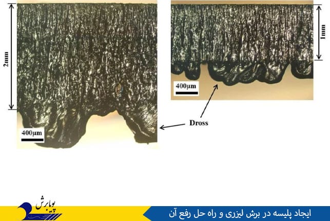 ایجاد پلیسه در برش لیزری و راه حل رفع آن